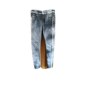 MM6 Maison Margiela Jeans Skinny IT 42 US M Gray Women Zip Slim Fit Cotton Blend